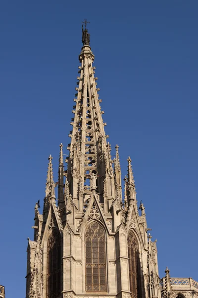 Barcelona gotischer kathedralenturm — Stockfoto