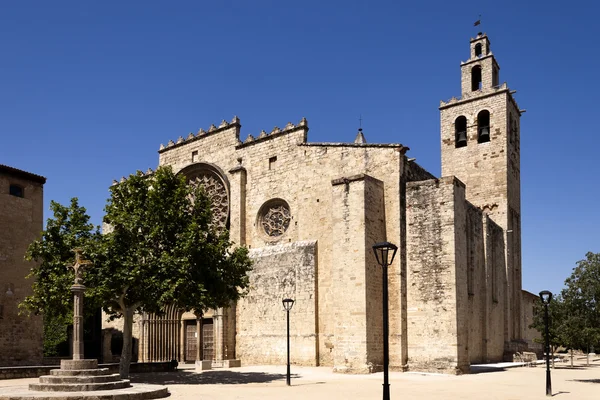 Romanesque monastery of Sant Cugat — Stock Photo, Image