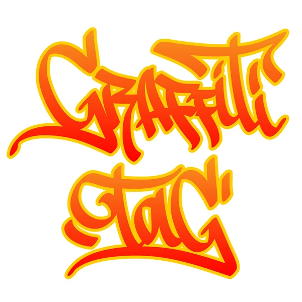 TAG GRAFFITI — Archivo Imágenes Vectoriales