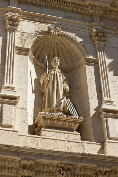 St. Lawrence-skulpturen i Burgos – stockfoto