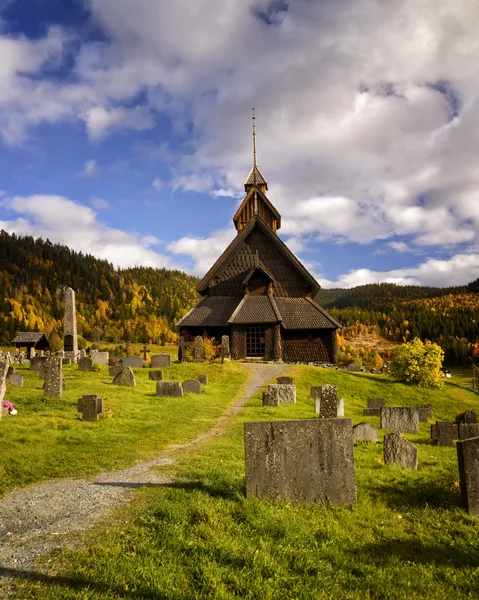 Eidsborg chiesa di doghe — Foto Stock