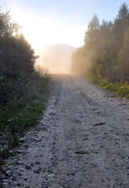 Camino de montaña polvoriento —  Fotos de Stock