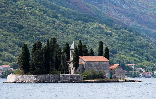 Perast Sommar Tourtist Säsong Montenegro — Stockfoto