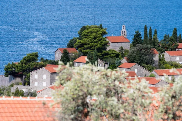 Sveti Stefan Sommar Tourtist Säsong Montenegro — Stockfoto