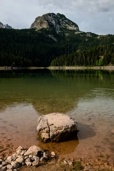 Picturesque Summer Mountain Landscape Black Lake Crno Lake Durmitor National — стокове фото