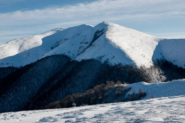 Paisaje Invierno Las Montañas Los Cárpatos Ucrania — Foto de Stock