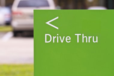 Drive Thru sign clipart