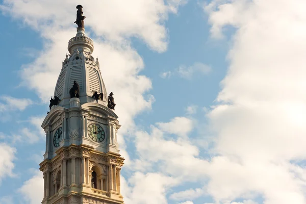 Klokkentoren in philadelphia, Verenigde Staten — Stockfoto