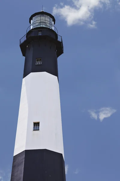 Lighthouse in Georgia, done black and white for effect — Stock Photo, Image