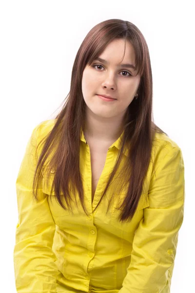 Portrait of a teenager isolated on white — Stock Photo, Image