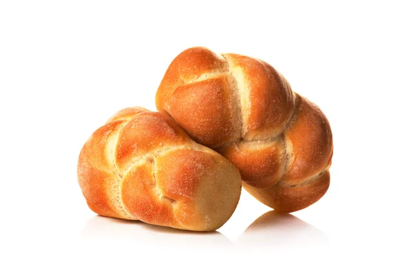 Gezonde broodjes geïsoleerd op een witte achtergrond — Stockfoto