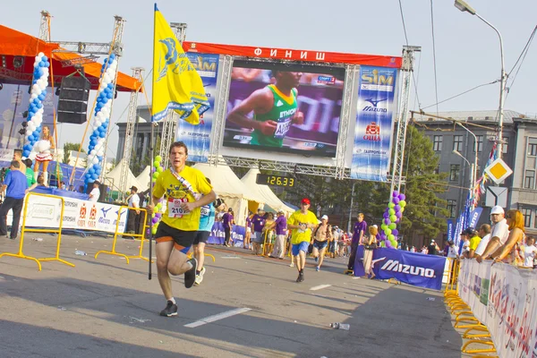 Siberische marathon — Stockfoto