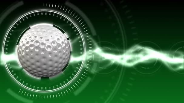 Fondo de pelota de golf 01 (HD ) — Vídeos de Stock