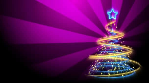 Christmas Tree Background - Merry Christmas 73 (HD) — Stock Video