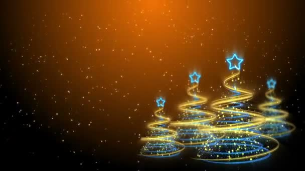Christmas Trees bakgrund - god jul 59 (Hd) — Stockvideo