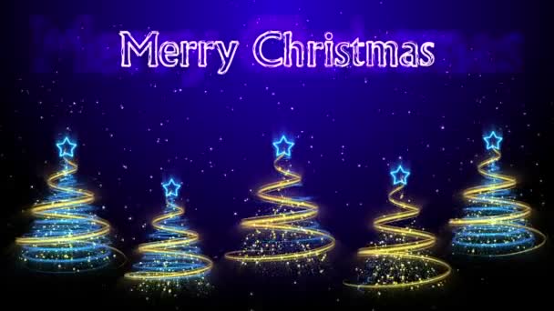 Christmas Trees Background - Merry Christmas 45 (HD) — Stock Video