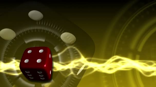 Casino Dice Background - Casino 23 (HD) — Stock Video