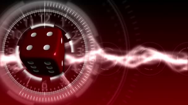 Casino Dice Фон - Казино 27 (HD ) — стоковое видео