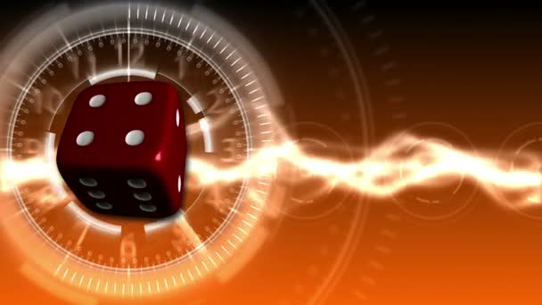 Casino Dice Фон - Казино 30 (HD ) — стоковое видео