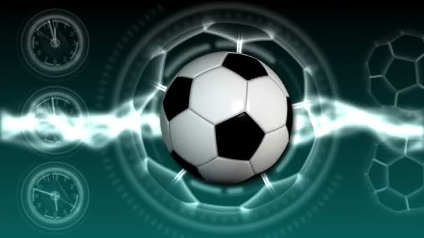 Футбольный мяч Спорт Фон 20 (HD ) — стоковое видео