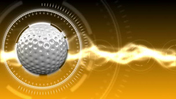 Golfball Hintergrund 09 (hd) — Stockvideo