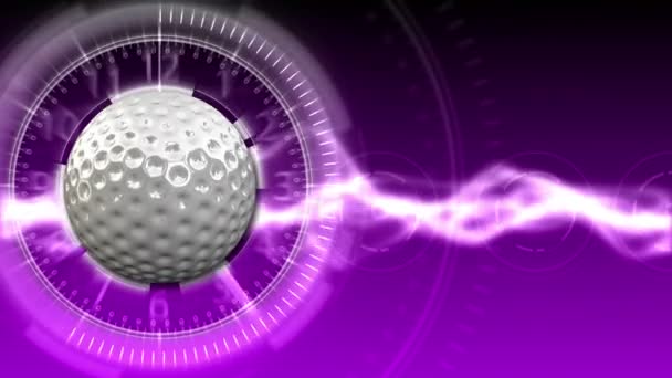 Golf Ball achtergrond 13 (Hd) — Stockvideo