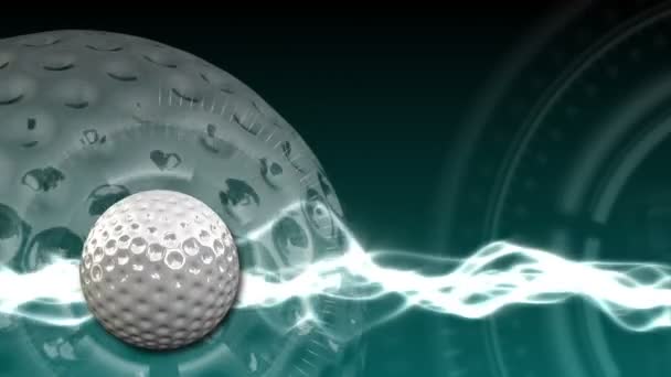 Golf Ball bakgrund 16 (Hd) — Stockvideo