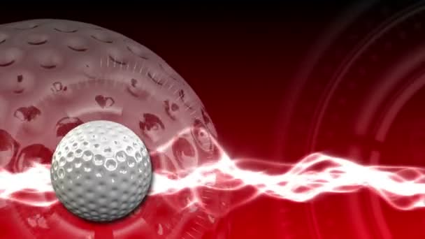 Golf Ball bakgrund 18 (Hd) — Stockvideo