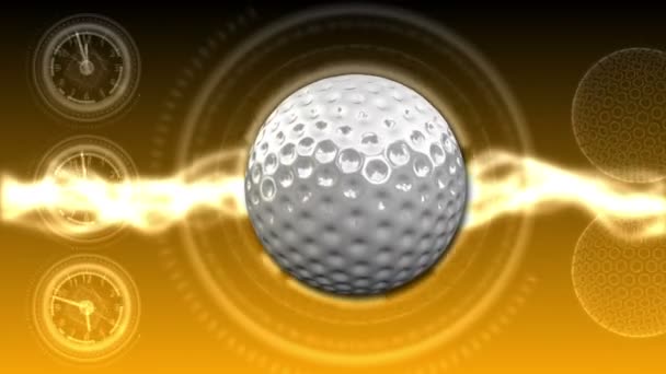 Golfball Hintergrund 26 (hd) — Stockvideo