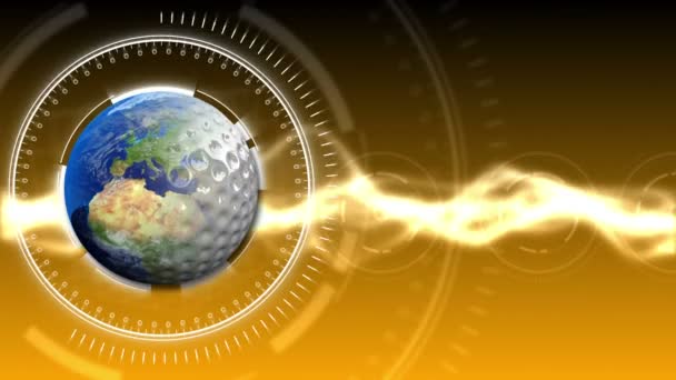 Golf Dünya arka plan 34 (Hd) — Stok video