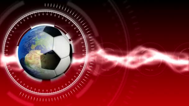 Mondo di calcio sfondo 33 (HD ) — Video Stock
