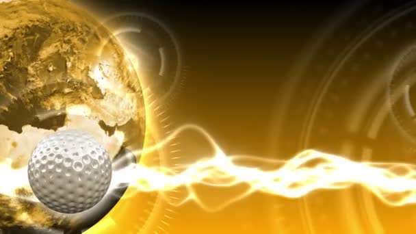Golf Dünya arka plan 42 (Hd) — Stok video