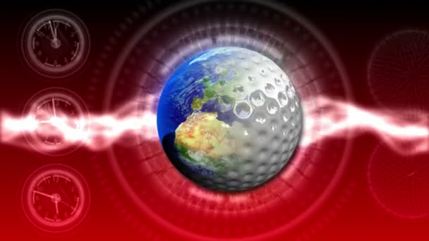 Golf Dünya arka plan 47 (Hd) — Stok video