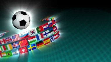 Futbol uluslararası bayrakları spor arka plan 52 (Hd)