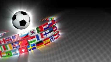 Futbol uluslararası bayrakları spor arka plan 50 (Hd)