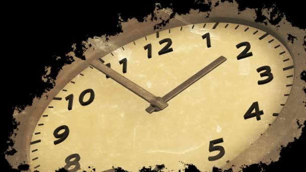 De tijd vliegt - klok — Stockvideo