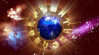 Altın astroloji zodyak işaretleri ve yeryüzü