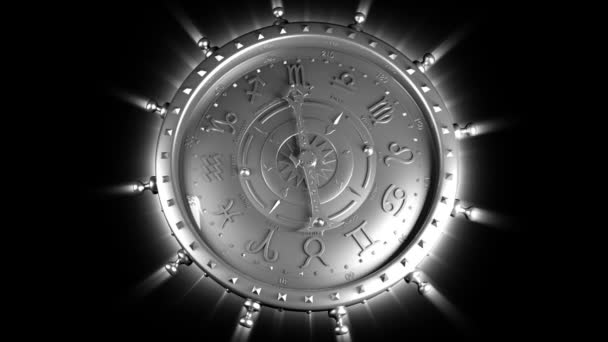 Gadżet srebrny znak zodiaku — Wideo stockowe