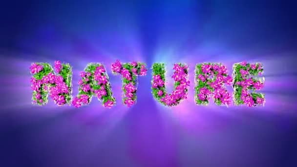 NATURE Texte 3D Motion Graphics 