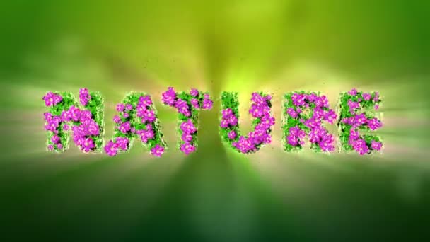 NATURE Texte 3D Motion Graphics 