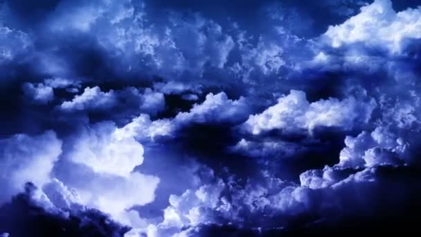 Nubes de tormenta relámpago — Vídeos de Stock