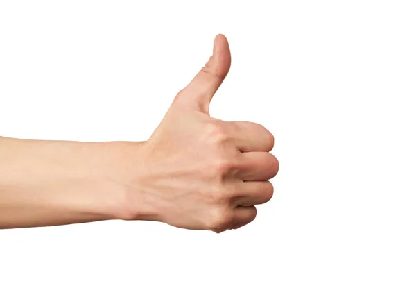 Рука знак великі пальці вгору Ліцензійні Стокові Зображення