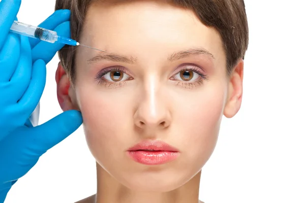 Cosmetic injection of botox — Stock Photo, Image