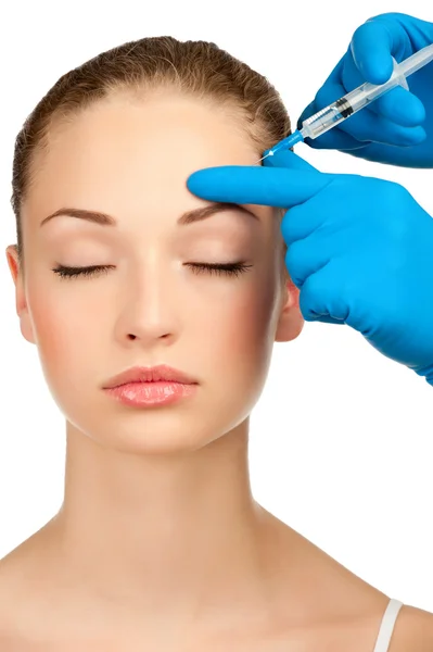 Injeção de Botox — Fotografia de Stock