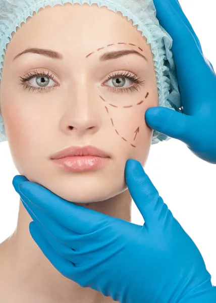 Before plastic surgery operation — Stock Photo, Image