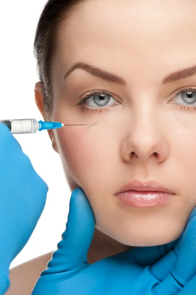 Cosmetic injection of botox — Stock Photo, Image