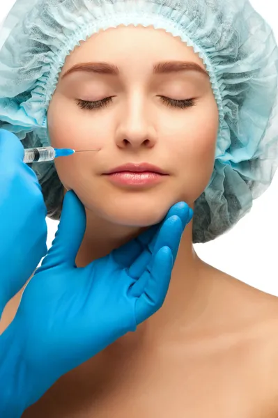 Injeção de Botox — Fotografia de Stock