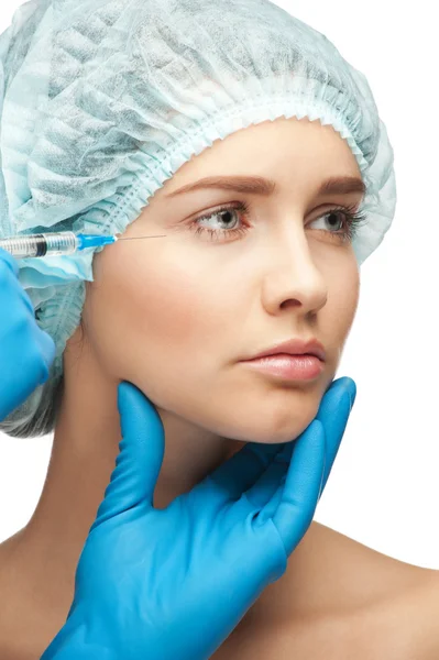 Cosmetic injection of botox — Stock Photo, Image