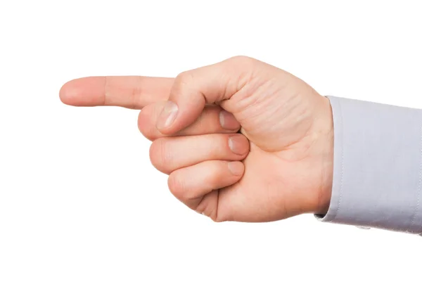 Hand gesture direction — Stock Photo, Image