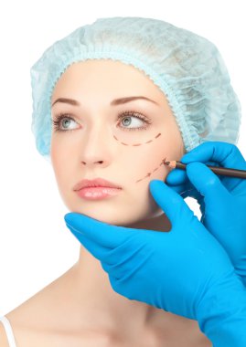 plastik cerrahi işlemden önce yüz